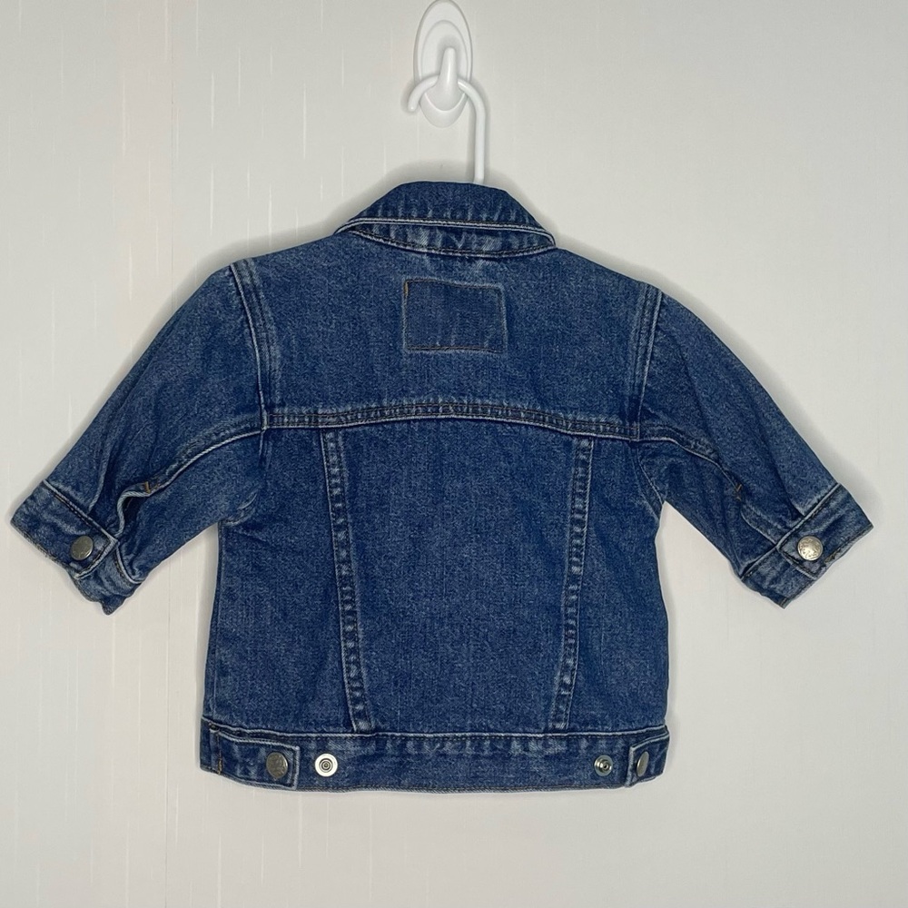 Vintage Oshkosh Baby Jean Jacket Classic Cotton Denim Unisex 3-6M - Picture 8 of 15